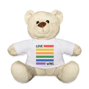 LGBT Pride Month - Liebe gewinnt - Teddy - Weiß - Vorne