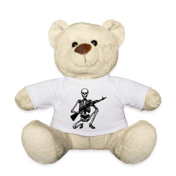Skelettwaffe - Dark Mystery - Teddy - Weiß - Vorne