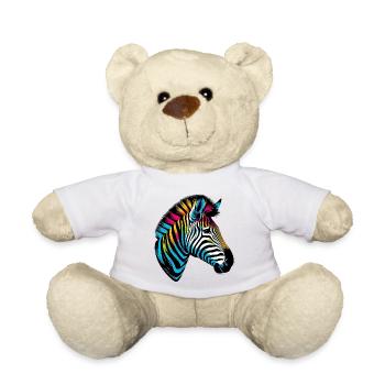 Zebra - Teddy - Weiß - Vorne