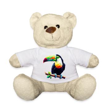Toucan polygonal - Nounours - blanc - Devant