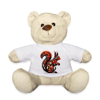 Squirrel - Teddy Bear - white - Front