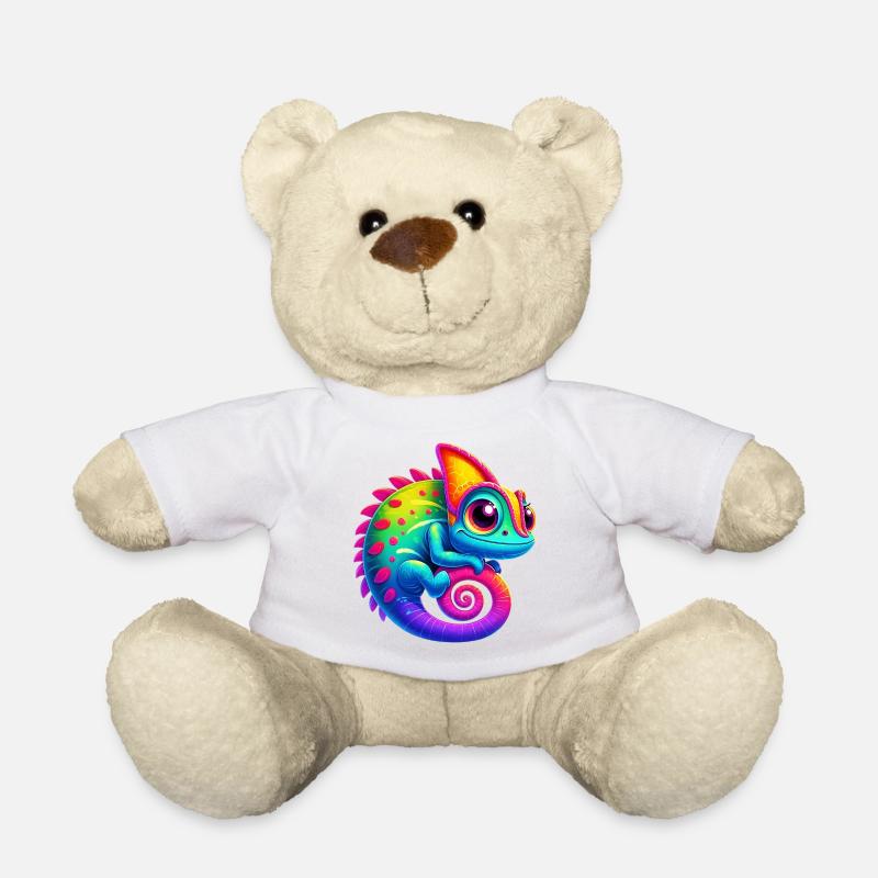 Caméléon - Nounours - blanc