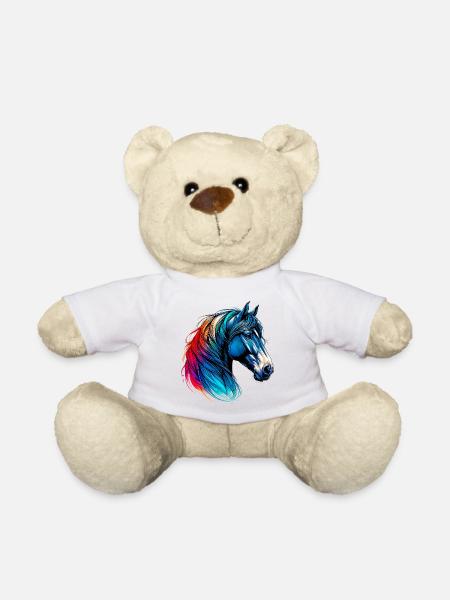 Pferd - Teddy - Weiß