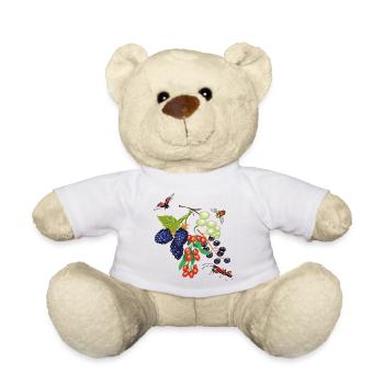 Obst mit Insekten - Teddy - Weiß - Vorne