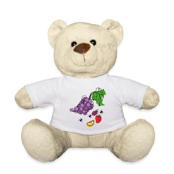 Obst mit Insekten - Teddy - Weiß - Vorne