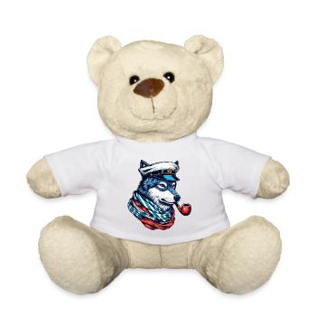 Sea Wolf Wolf Wolves - Teddy Bear - white - Front