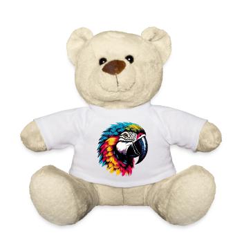 Perroquet - Nounours - blanc - Devant