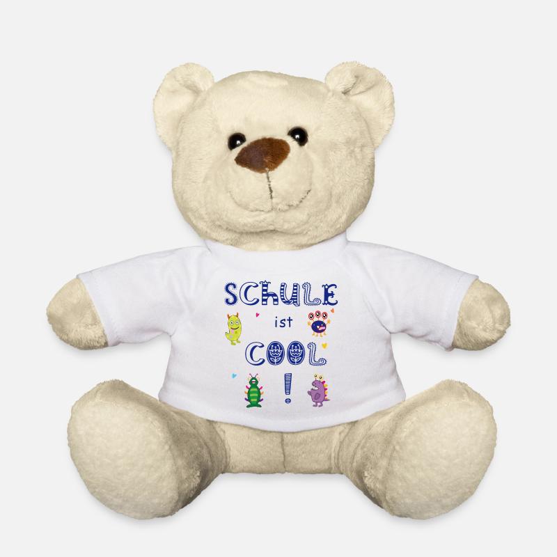 Schule ist Cool Einschulung - Teddy - Weiß
