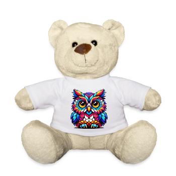 Owl - Teddy Bear - white - Front