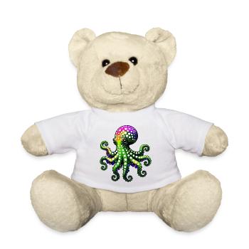 Pieuvre - Nounours - blanc - Devant