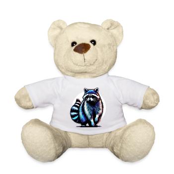 Raton laveur - Nounours - blanc - Devant