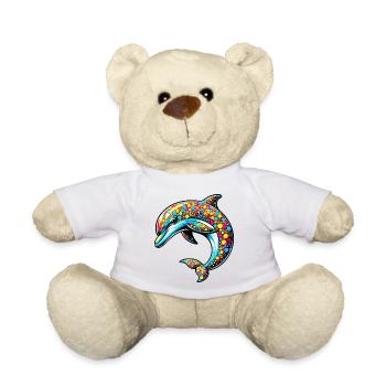 Delfin - Teddy - Weiß - Vorne