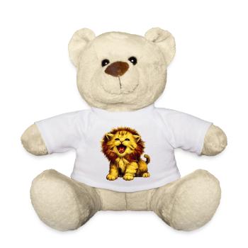 Chat Lion - Nounours - blanc - Devant