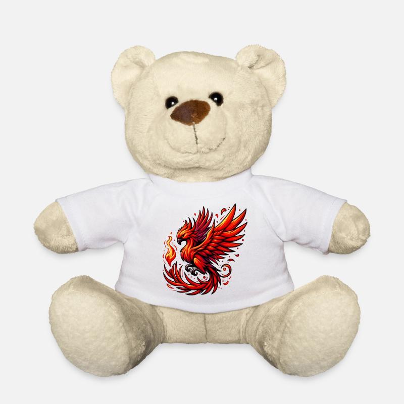Roter Phönix - Teddy - Weiß