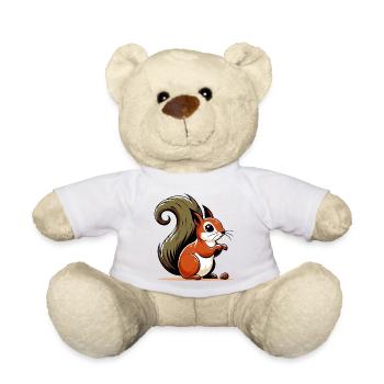 Squirrel - Teddy Bear - white - Front