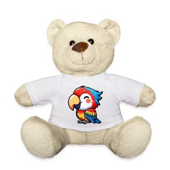 Perroquet - Nounours - blanc - Devant