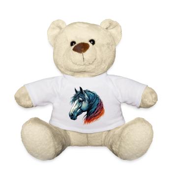Cheval - Nounours - blanc - Devant