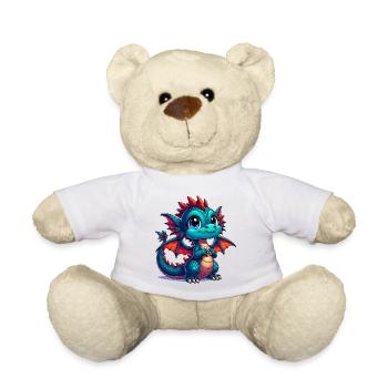 Dragon - Teddy Bear - white - Front