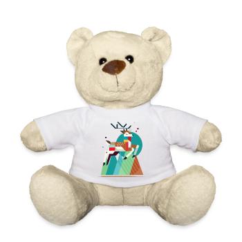 Majestätischer Hirsch – Einzigartig und stilvoll - Teddy - Weiß - Vorne