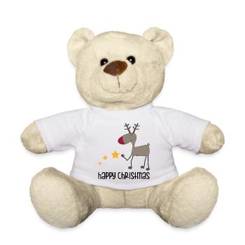 happy Christmas - Teddy - Weiß - Vorne