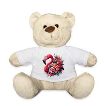 Flamingo - Teddy Bear - white - Front