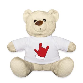 Lustige Geschenke zu Weihnachten - Teddy - Weiß - Vorne