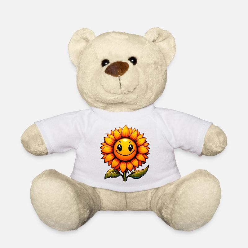 Sonnenblume - Teddy - Weiß
