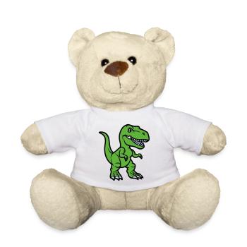 T Rex Dinosaure de la bande dessinée - Nounours - blanc - Devant