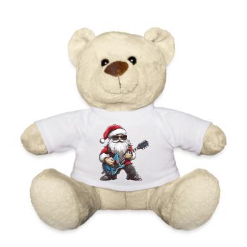 Weihnachtsmann Gitarre - Teddy - Weiß - Vorne