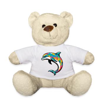 Delfin - Teddy - Weiß - Vorne