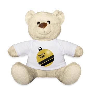 CHRISTMAS. MERRY CHRISTMAS. MERRY CHRISTMAS. NEW YEAR’S DAY - Teddy Bear - white - Front