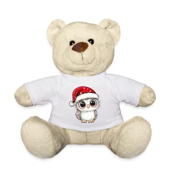 hibou Noël mignon Noël mignon Noël - Nounours - blanc - Devant