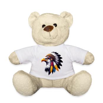 Amerikanischer Indianer Adler Amerikanische Rothaut - Teddy - Weiß - Vorne