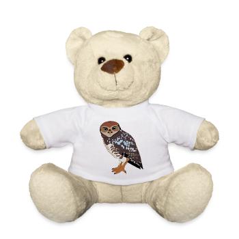 Owl - Teddy Bear - white - Front