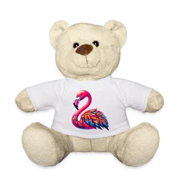 Flamingo - Teddy Bear - white - Front