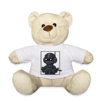 kleiner süsser futuristicher wächter - Teddy - Weiß - Vorne