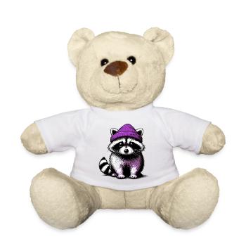 Raton laveur - Nounours - blanc - Devant
