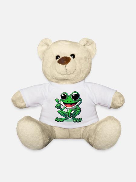 Frosk - Teddybjørn - hvit