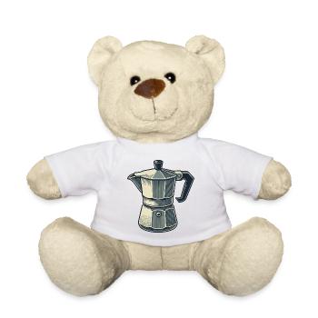 Cafetière à expresso - Nounours - blanc - Devant