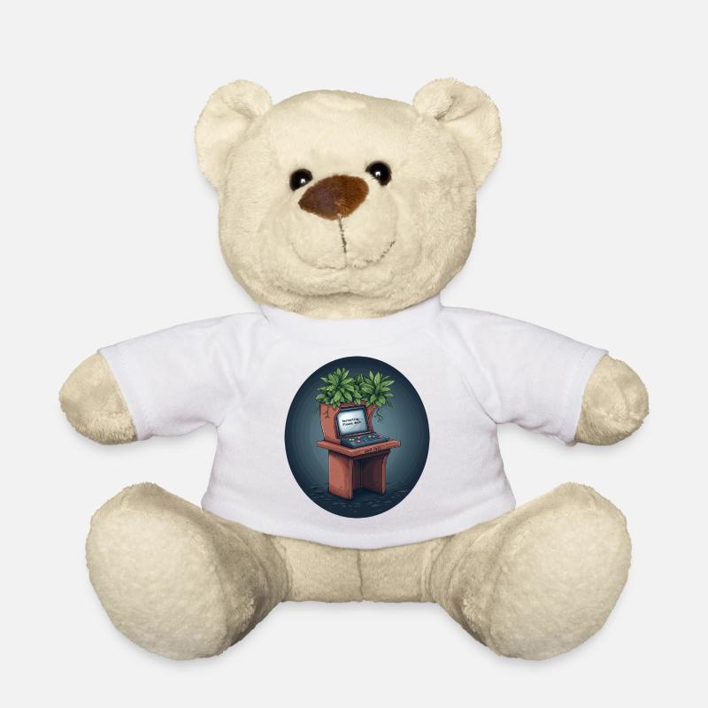 Game Over? Restart – Arcade trifft Natur - Teddy - Weiß
