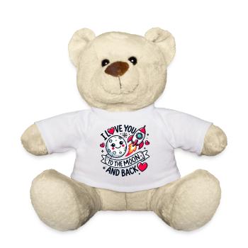 I Love you to the Moon and Back - Teddy Bear - white - Front