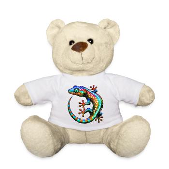Gecko - Teddy Bear - white - Front