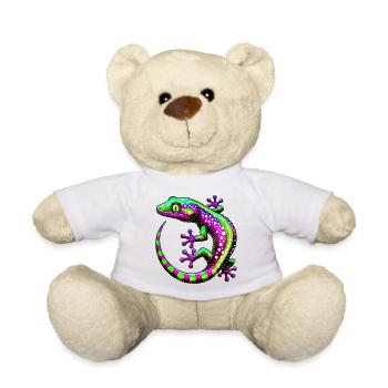 Gecko - Teddy Bear - white - Front