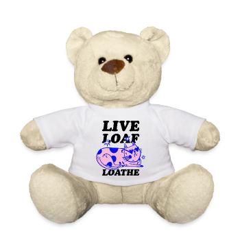 Chill Cat – Casual Retro Cat - Teddy Bear - white - Front