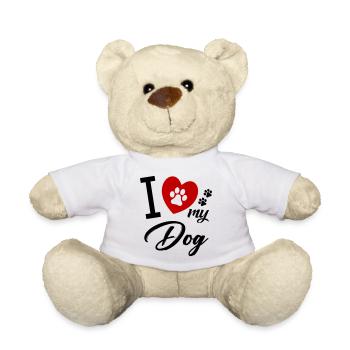 i love my dog hund - Teddy - Weiß - Vorne