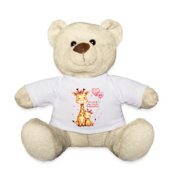 Ich Werde Große Schwester 2025 Giraffen - Teddy - Weiß - Vorne
