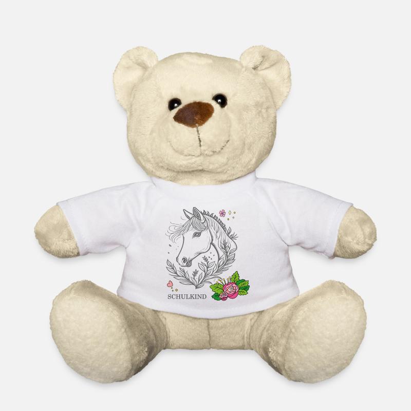 Schulkind - Teddy - Weiß