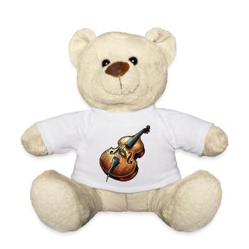 kontrabass musikinstrument - Teddy - Weiß - Vorne