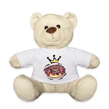 Donut Crown Candy Colorful - Teddy Bear - white - Front