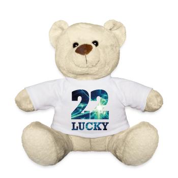 LUCKY22 - Teddy Bear - white - Front